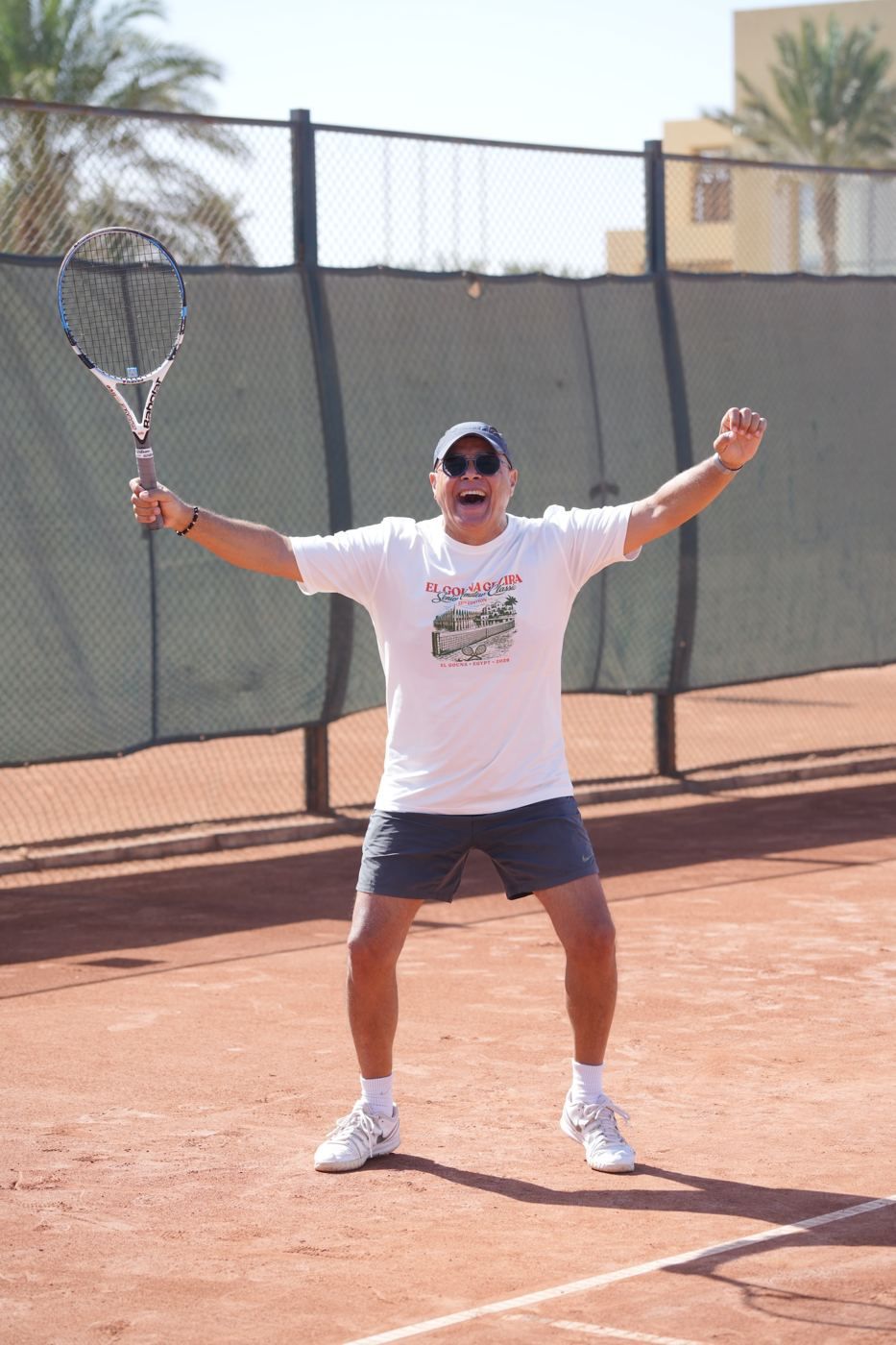 Player celebrating a point